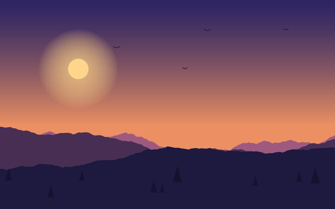 Landschaftsillustration