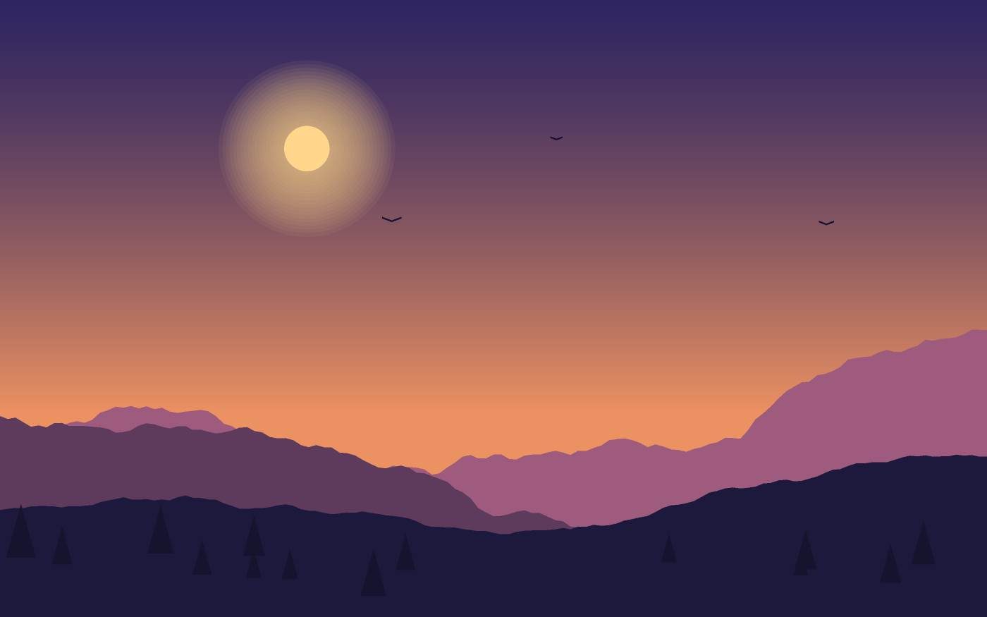Landschapsillustratie