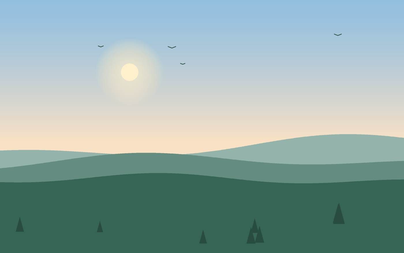 Ilustración de un paisaje