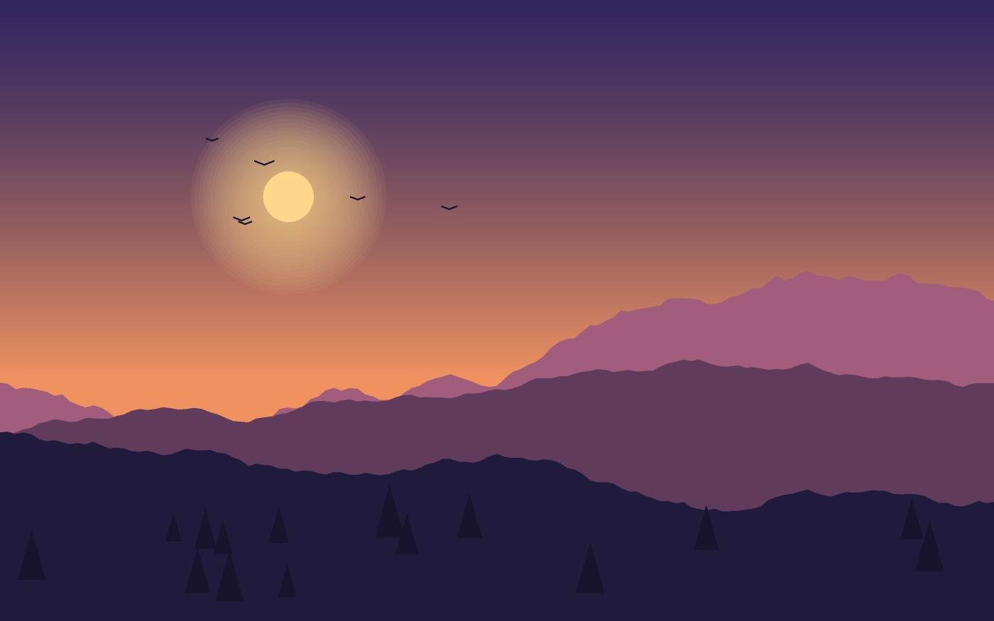 Ilustracja krajobrazu
