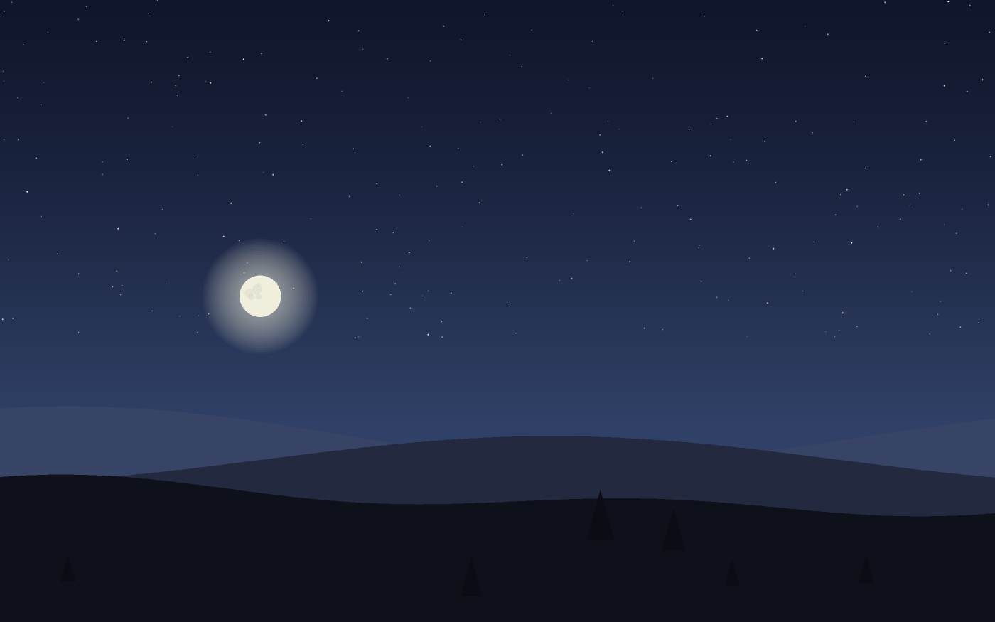Ilustração de uma paisagem