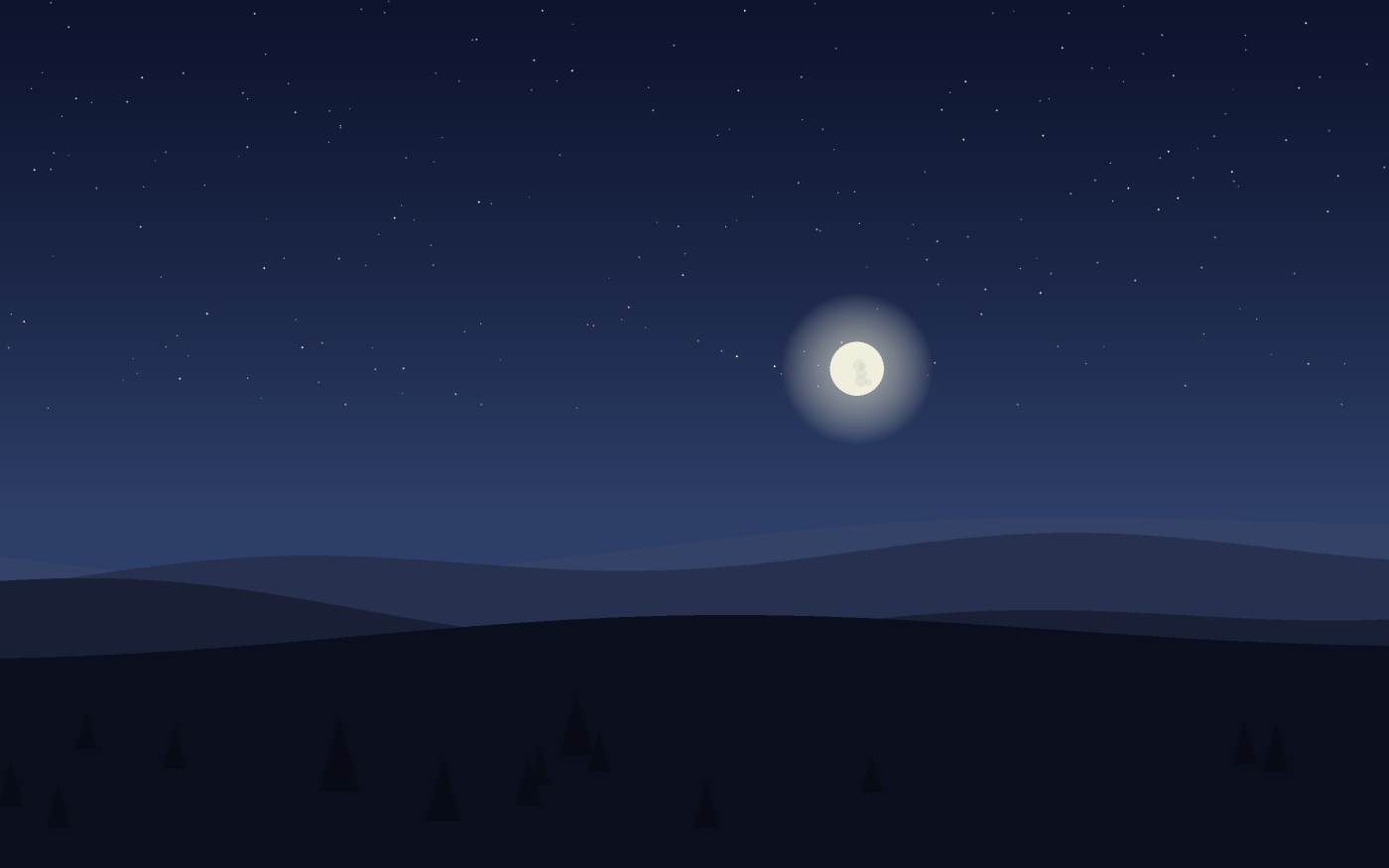 Ilustração de uma paisagem